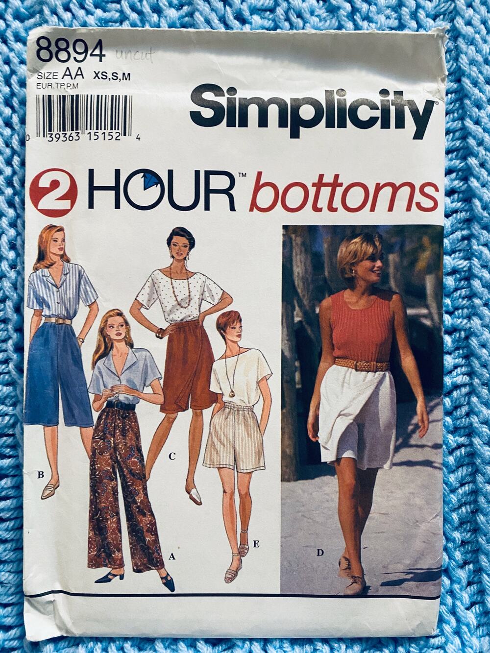 Simplicity 8894 blouse pants shorts pattern